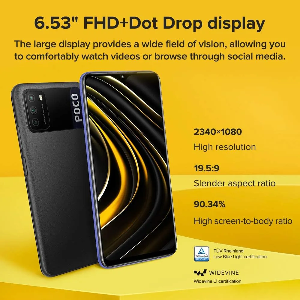 CELULAR XIAOMI POCO M3 64GB 4GB | NEGRO