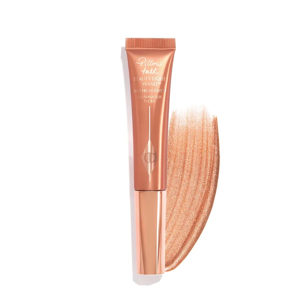 Charlotte Tilbury Light Wand Iluminador líquido | Pillow Talk Medium/Over - rosa-cobre