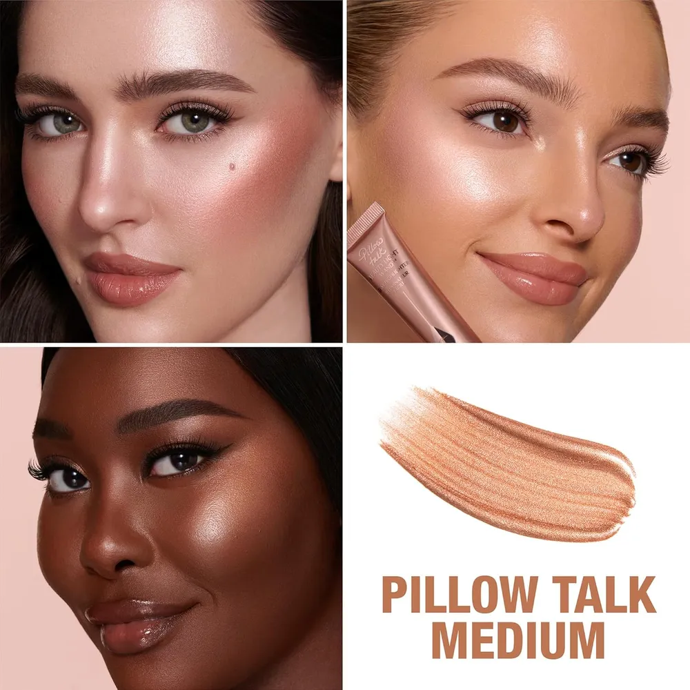 Charlotte Tilbury Light Wand Iluminador líquido | Pillow Talk Medium/Over - rosa-cobre