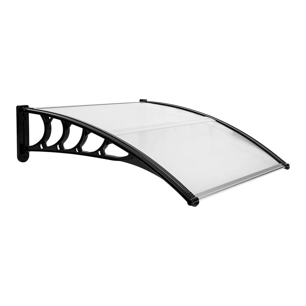 Vingli - Toldo para Ventana - Cubierta de Policarbonato Moderna para Puerta Delantera Al Aire Libre - Patio - 100% Protección Uv - Lluvia - Nieve - Sol