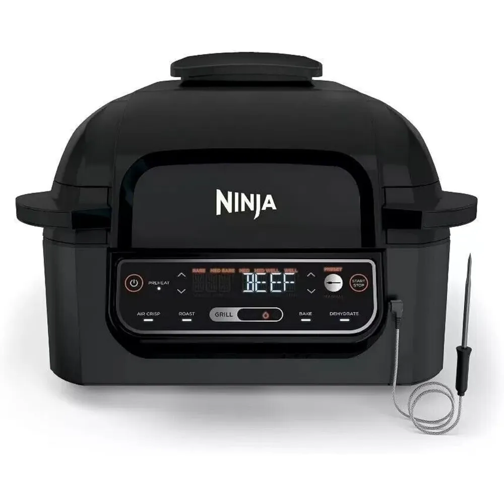 NINJA PARRILLA DE INTERIOR AG300 4 EN 1, 4 QT / 3.78 L | NEGRO