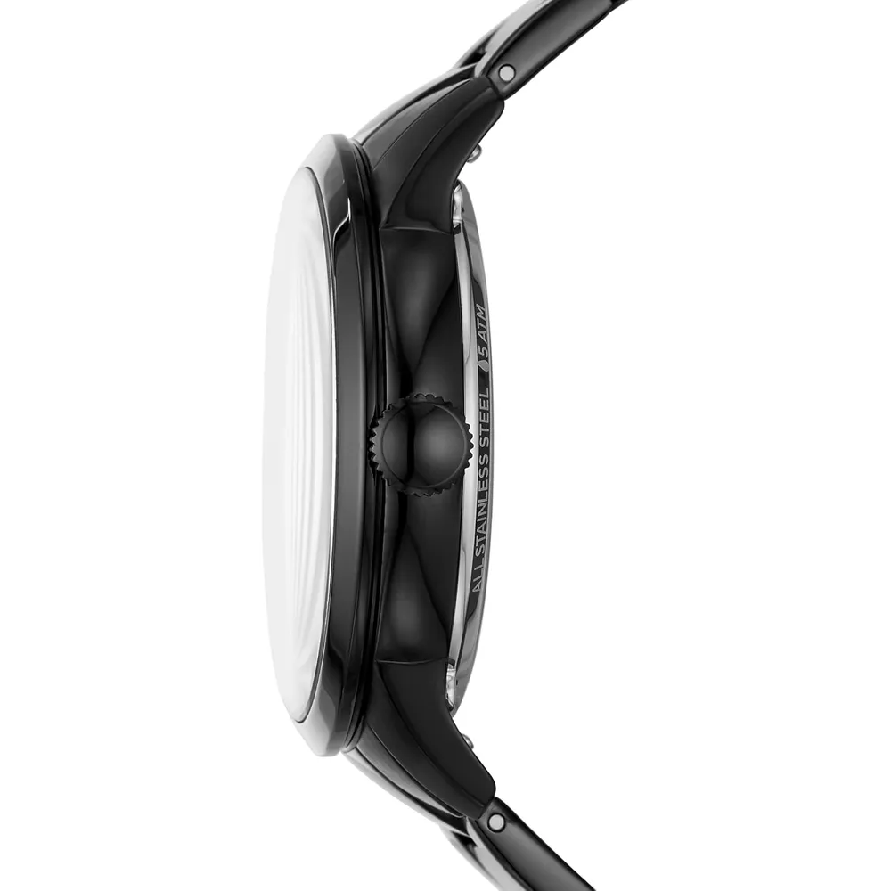 Fossil reloj automático Townsman para hombre, diseño esqueleto | Blanco/ Negro