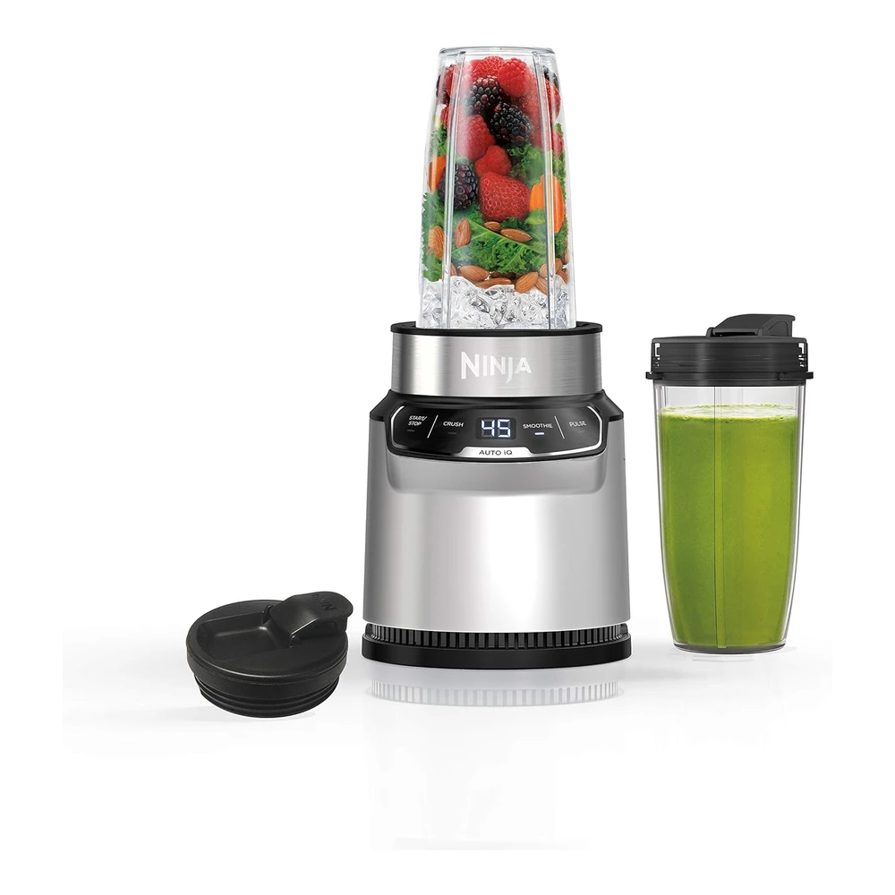 NINJA (BN401) NUTRI PRO CON AUTO-IQ - 1100 VATIOS PICO - LICUADORA PERSONAL - COLOR PLATEADO NUBE