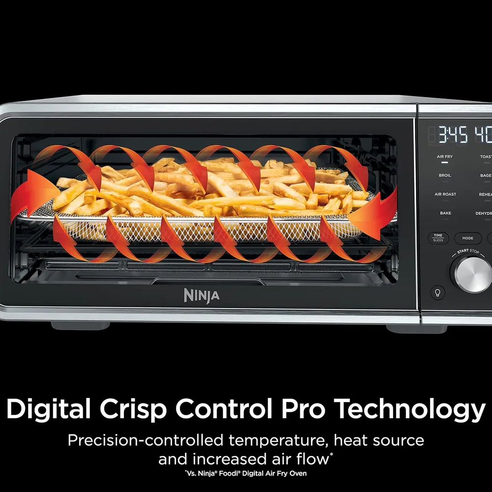 NINJA HORNO DE ENCIMERA AIR FRY PRO SP201 8 EN 1, 60.7 OZ / 1.8 L | PLATEADO