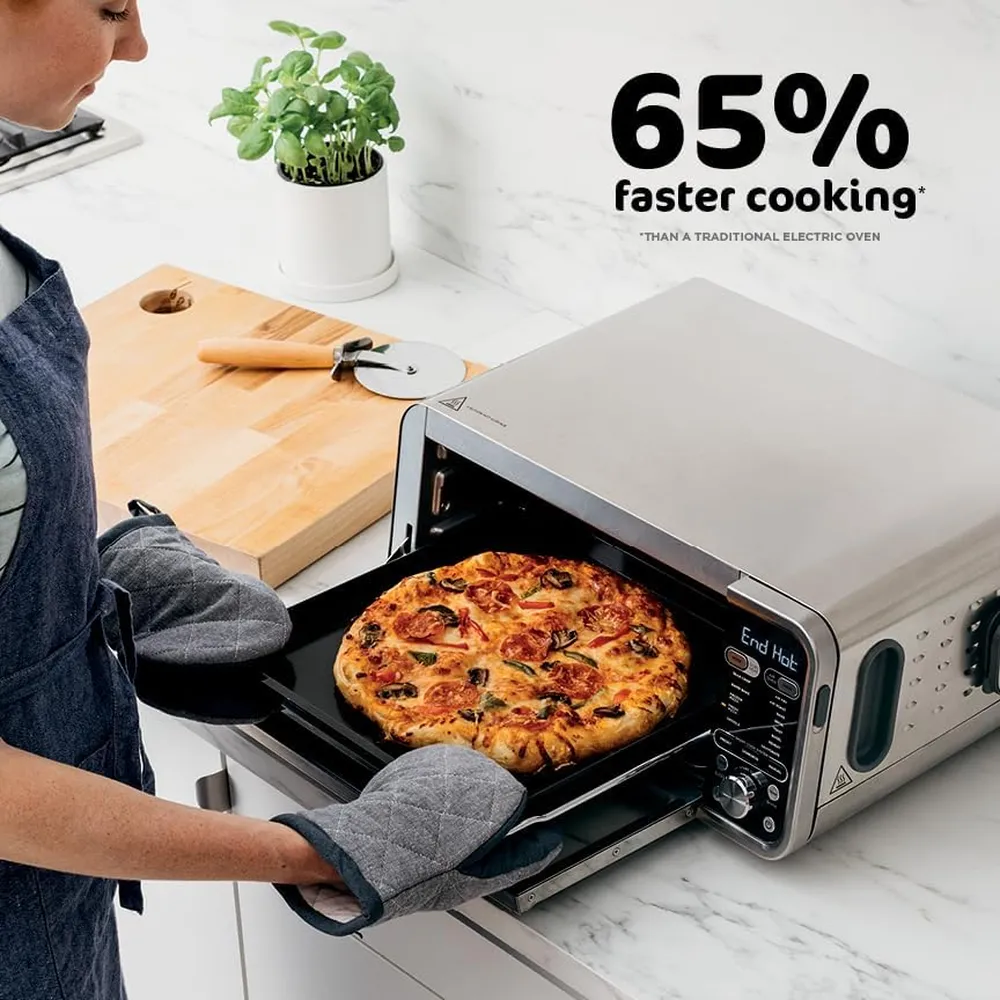 NINJA FOODI SP351, HORNO TOSTADOR Y FREIDORA 13 EN 1, 4 QT / 3.78 L | ACERO