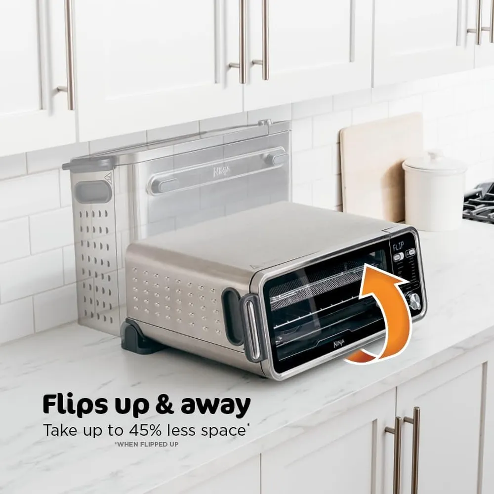 NINJA FOODI SP351, HORNO TOSTADOR Y FREIDORA 13 EN 1, 4 QT / 3.78 L | ACERO