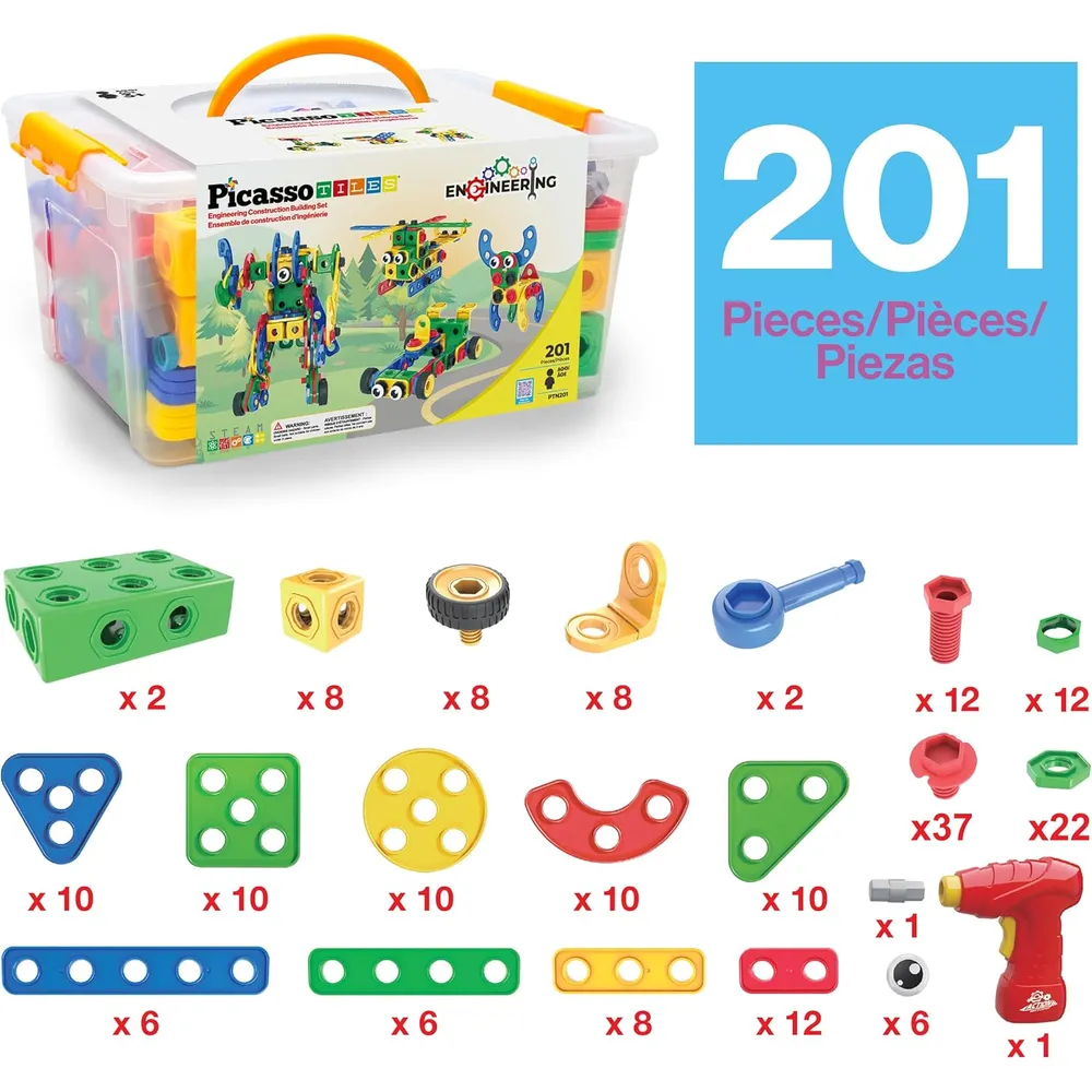 KIT CONSTRUCCIÓN STEM CON TALADRO PICASSOTILES