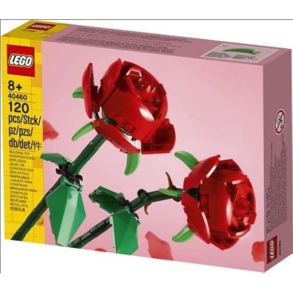 LEGO ICONS ROSA ICÓNICA SET DE CONSTRUCCIÓN DECORATIVA