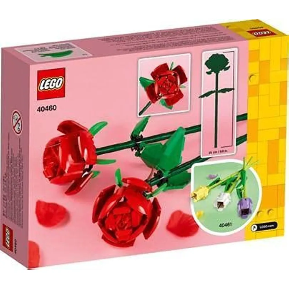 LEGO ICONS ROSA ICÓNICA SET DE CONSTRUCCIÓN DECORATIVA