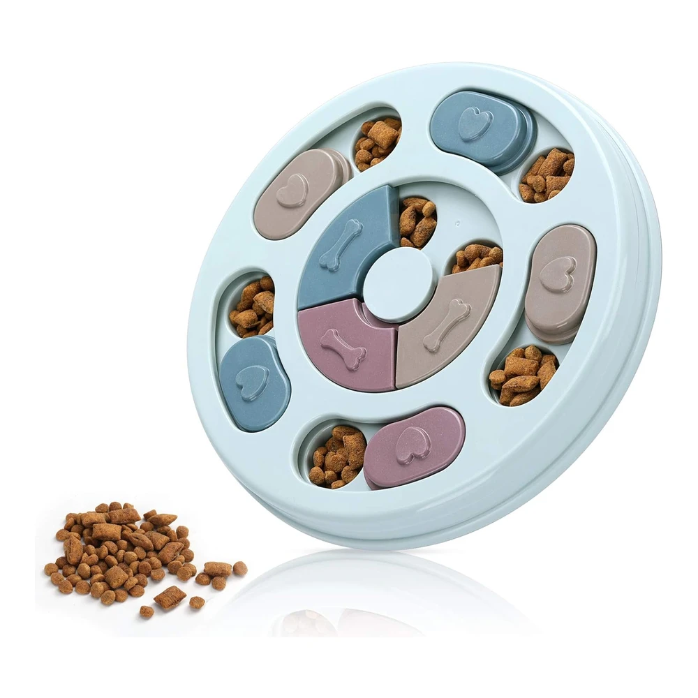 Dr Catch Comida para Perros Rompecabezas Alimentador Juguetes para Entrenamiento Iq y Enriquecimiento Mental (Azul) | Azul