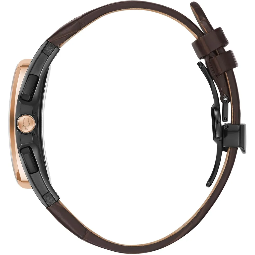 b08sh1pzmy_1_webp.webp Bulova reloj Curv hombre cuarzo cronógrafo 5 agujas correa cuero | Marrón