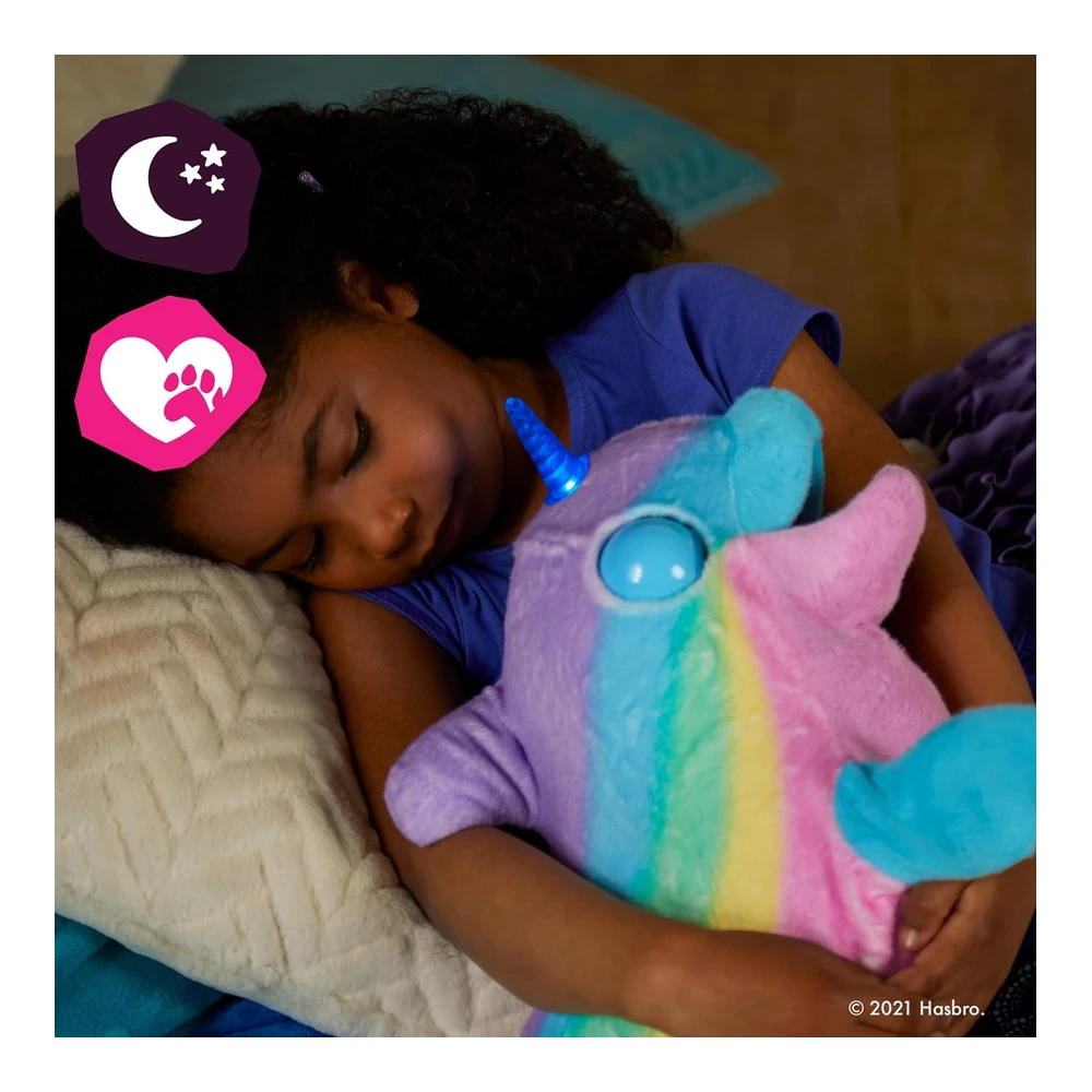 b08snt6j9r_4.webp Furreal Wavy The Narwhal - Juguete de Peluche Animatrónico Interactivo - Mascota - Más de 80 Sonidos y Reacciones - Felpa Arcoíris