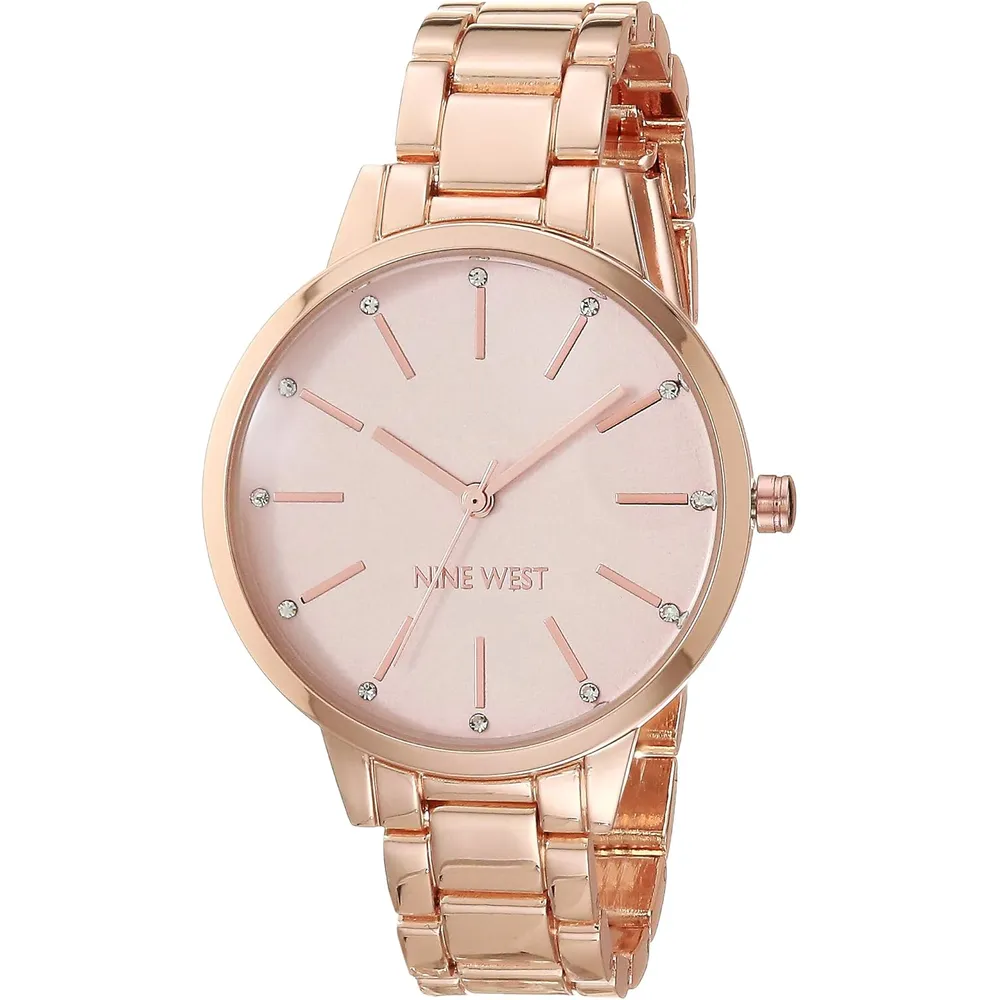 Nine West NW/2098CHGB reloj para dama | 36 mm - Rosado/Oro rosa