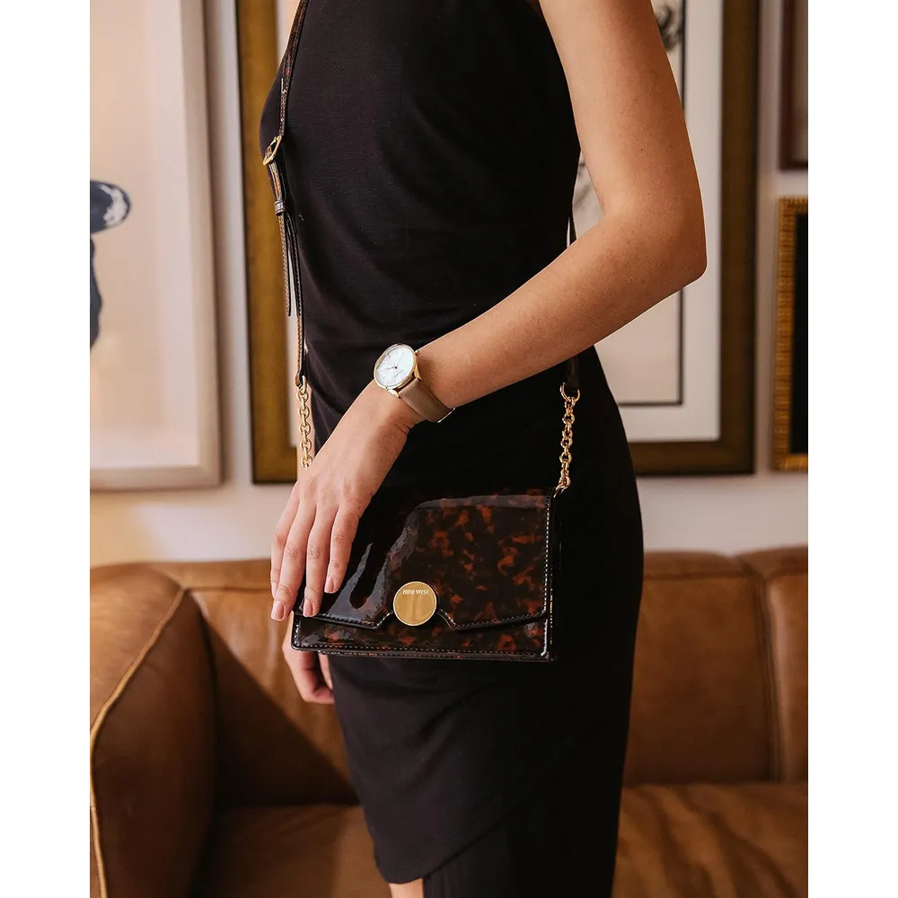 b08tb4xzn1_1_webp.webp Nine West NW/1995SVBK reloj elegante con correa | 36 mm - Bronceado/Oro