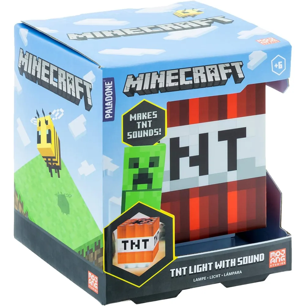 Paladone Minecraft TNT, luz con sonido oficial