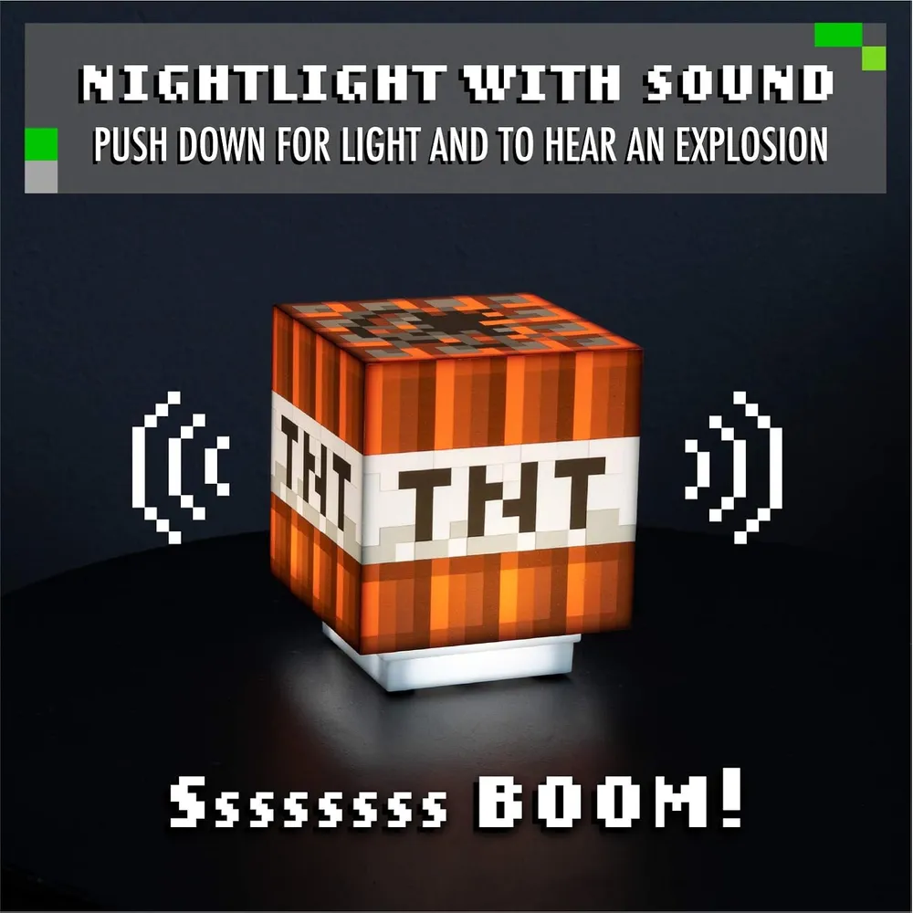 Paladone Minecraft TNT, luz con sonido oficial