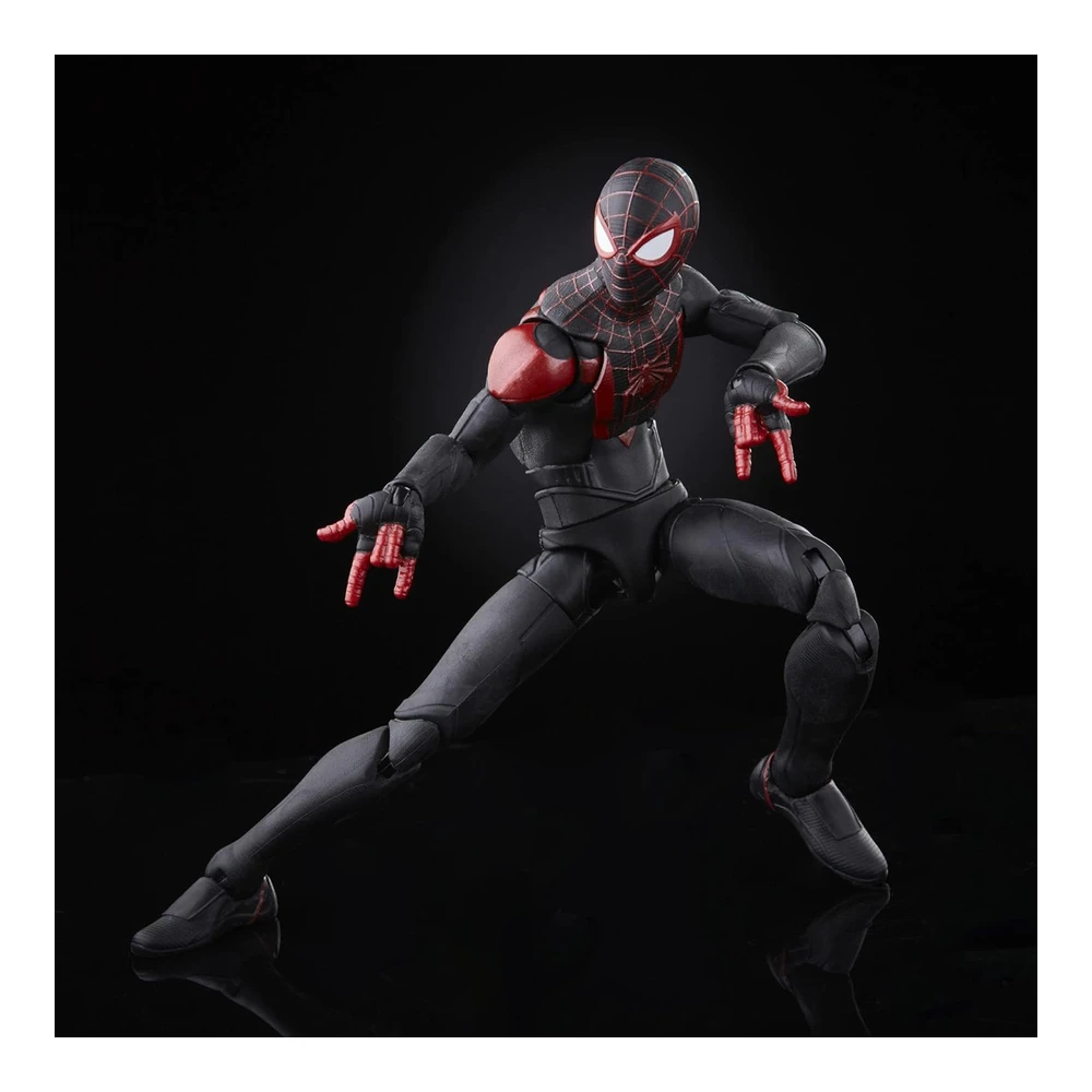 Spiderman Marvel Legends Series Gamerverse Miles Morales - Coleccionable de 6' - 7 Accesorios y 1 Pieza (S) de Construcción