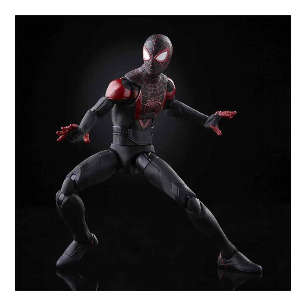 Spiderman Marvel Legends Series Gamerverse Miles Morales - Coleccionable de 6' - 7 Accesorios y 1 Pieza (S) de Construcción
