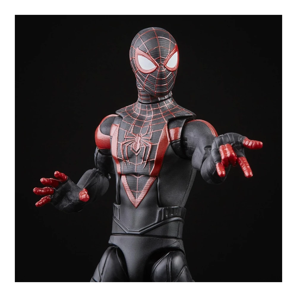 Spiderman Marvel Legends Series Gamerverse Miles Morales - Coleccionable de 6' - 7 Accesorios y 1 Pieza (S) de Construcción