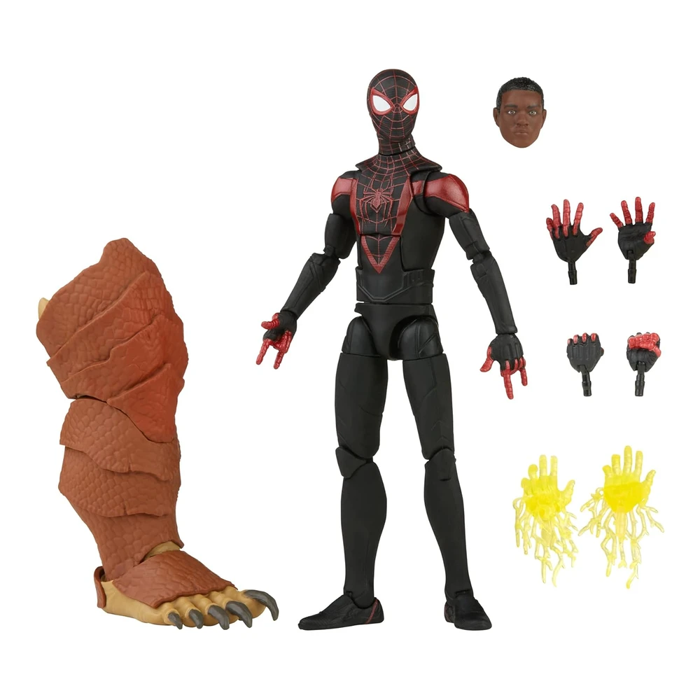 Spiderman Marvel Legends Series Gamerverse Miles Morales - Coleccionable de 6' - 7 Accesorios y 1 Pieza (S) de Construcción
