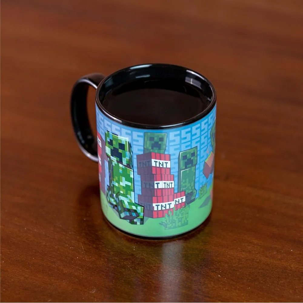 Paladone Minecraft Creeper, taza térmica cambia color oficial