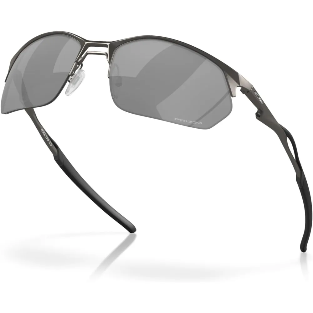 Oakley Wire Tap 2.0 OO4145 Gafas de sol para hombre | Matte Gunmetal / Prizm Black