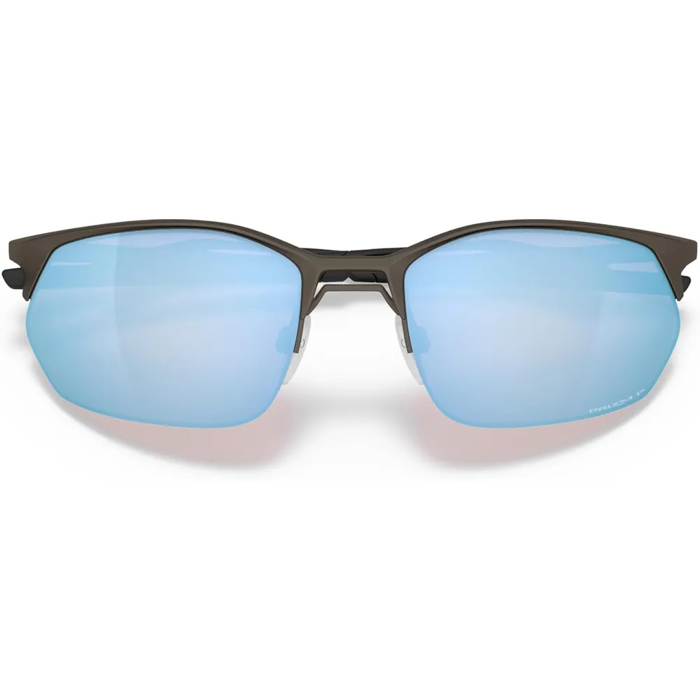 Oakley Wire Tap 2.0 OO4145 Gafas de sol para hombre | Satin Lead / Prizm Deep Water