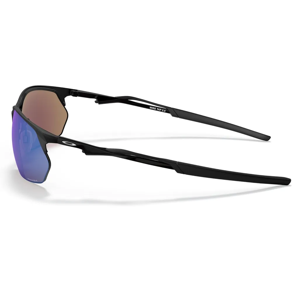 Oakley Wire Tap 2.0 OO4145 Gafas de sol para hombre | Satin Black / Prizm Sapphire