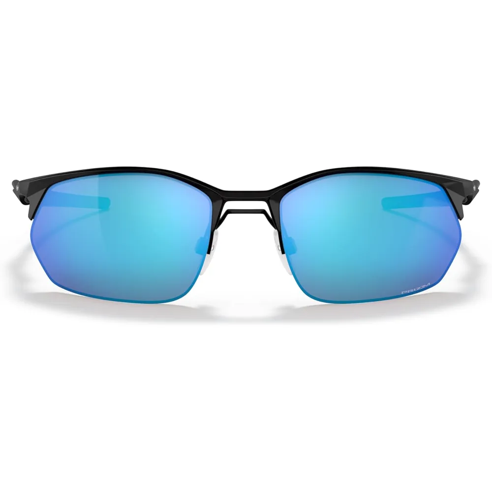 Oakley Wire Tap 2.0 OO4145 Gafas de sol para hombre | Satin Black / Prizm Sapphire