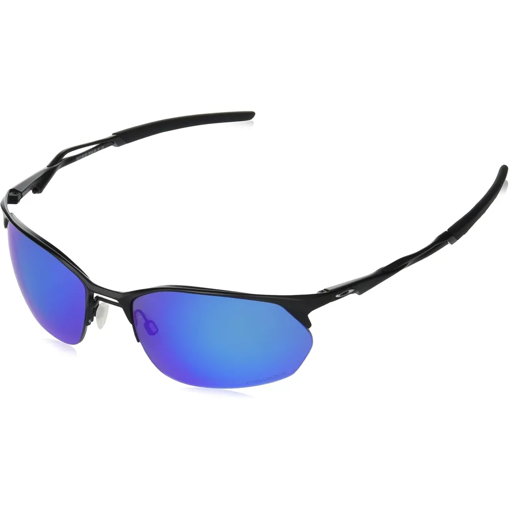 Oakley Wire Tap 2.0 OO4145 Gafas de sol para hombre | Satin Black / Prizm Sapphire