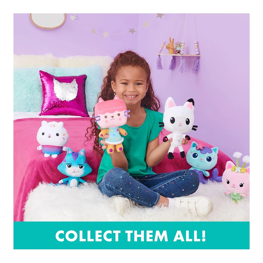 Gabby’s Dollhouse – Peluche Purr-Ific de Cakey Cat de La Casa de Muñecas de Gabby – 7″ - Imagen 6