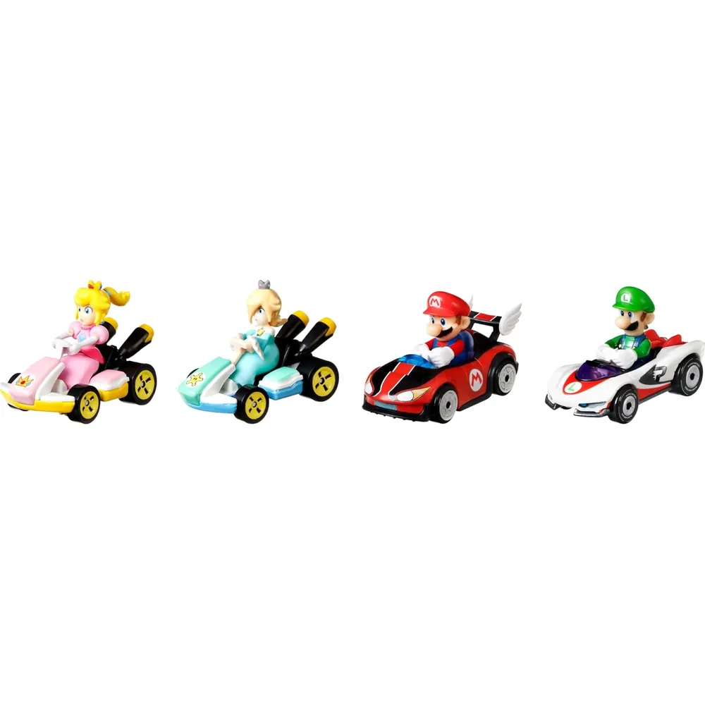 HOT WHEELS MARIO KART SET 4 PZS