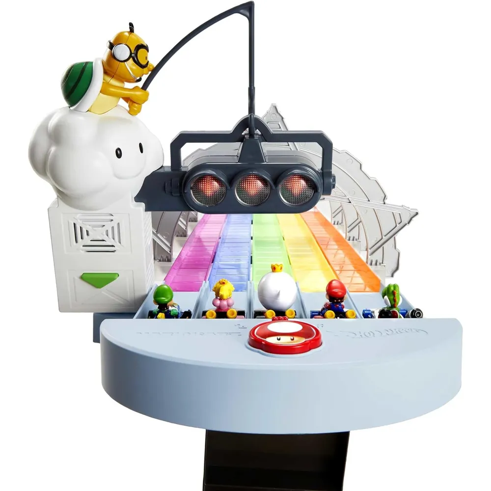 HOT WHEELS PISTA DE CARRERAS RAINBOW ROAD MARIO KART