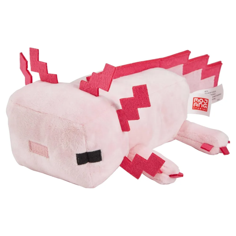 Minecraft peluche coleccionable para niños y fanáticos, ajolote minecraft 8"