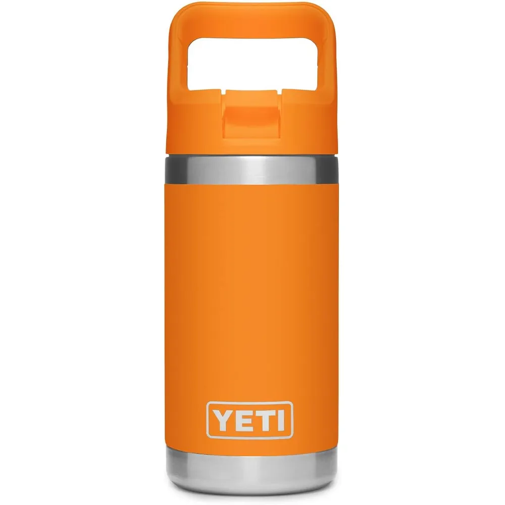 YETI Botella Rambler Jr. para Niños con Cañita de 12 oz | Naranja