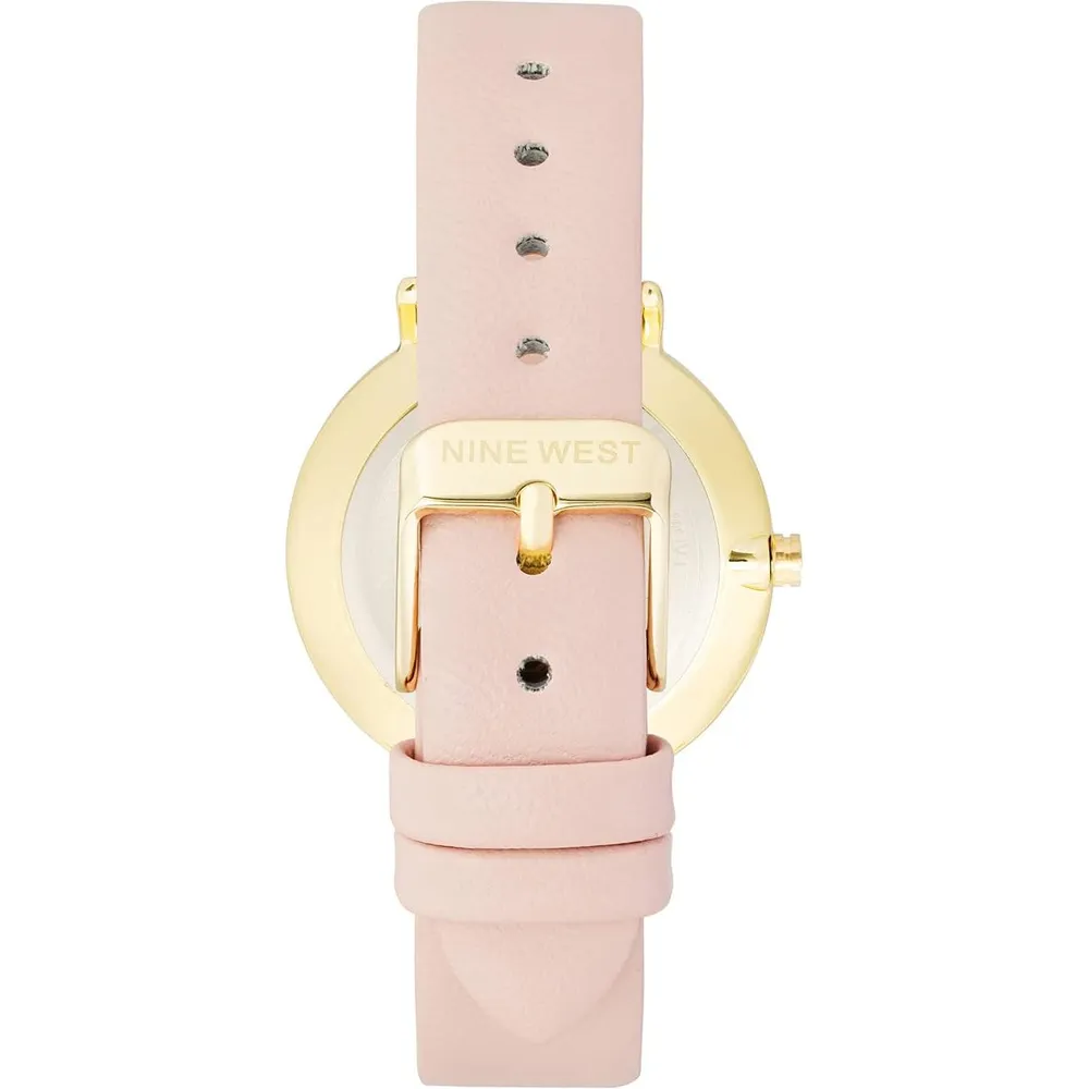 Nine West NW/2346GPGN reloj para dama con correa clásica | 36 mm - Rosa/Dorado