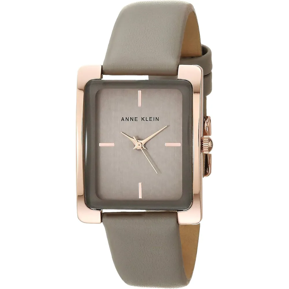 Anne Klein AK/2707TTTN reloj para dama | 28 mm - Gris pardo/oro rosa.