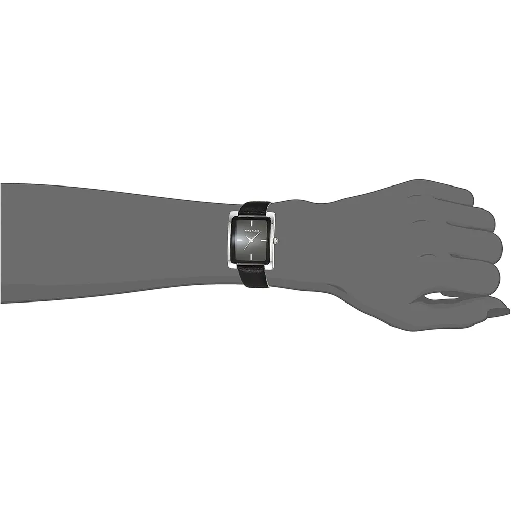 Anne Klein AK/2707TTTN reloj para dama | 28 mm - Negro/Plata