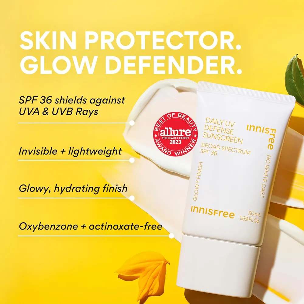 Protector solar facial Daily UV Defense Innisfree | 1.7 oz / 50 ml