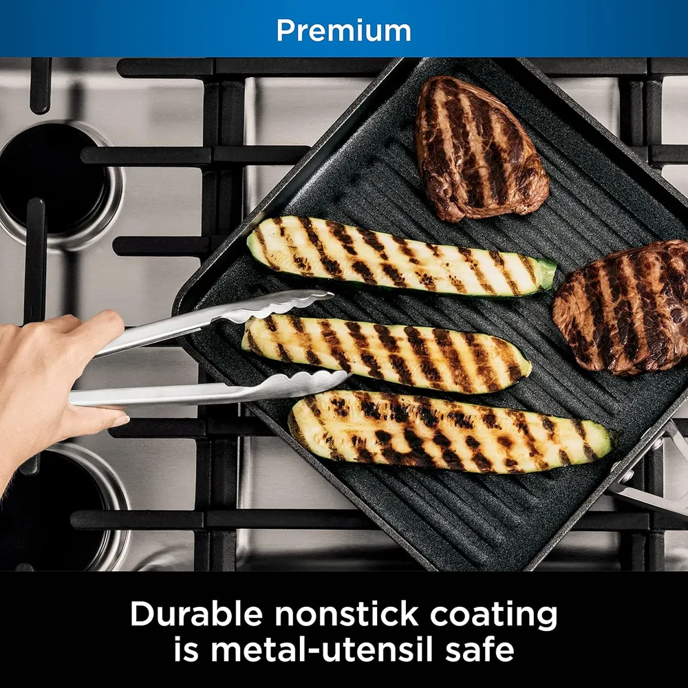 Ninja sartén parrilla C30528 Foodi Neverstick Premium, antiadherente | Gris