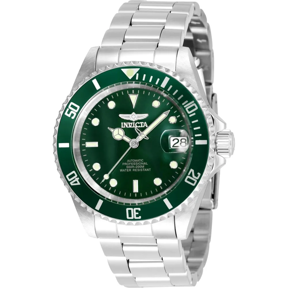 Invicta 35690 reloj automático para hombre Pro Diver | 40 mm - Plata/Verde