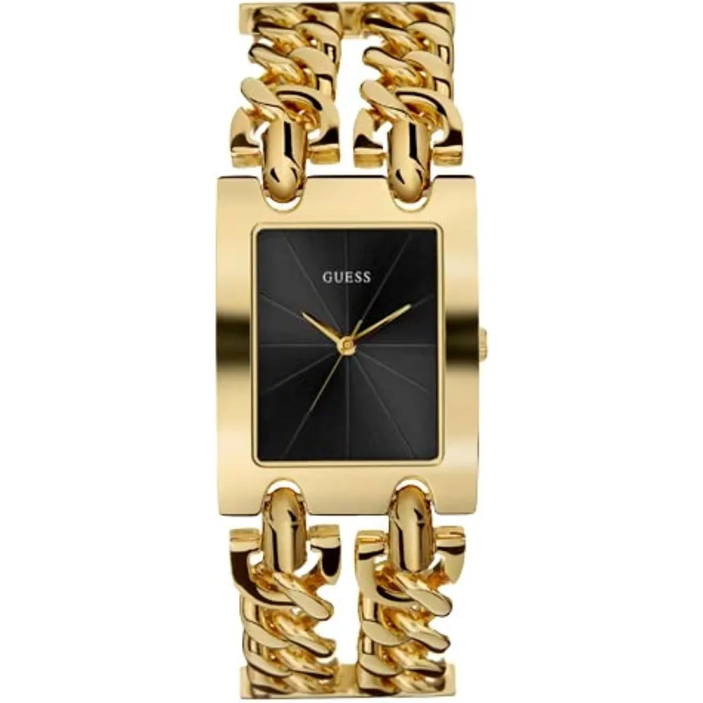 GUESS Reloj de pulsera de cadena múltiple en tono dorado para mujer con eslabones | Oro