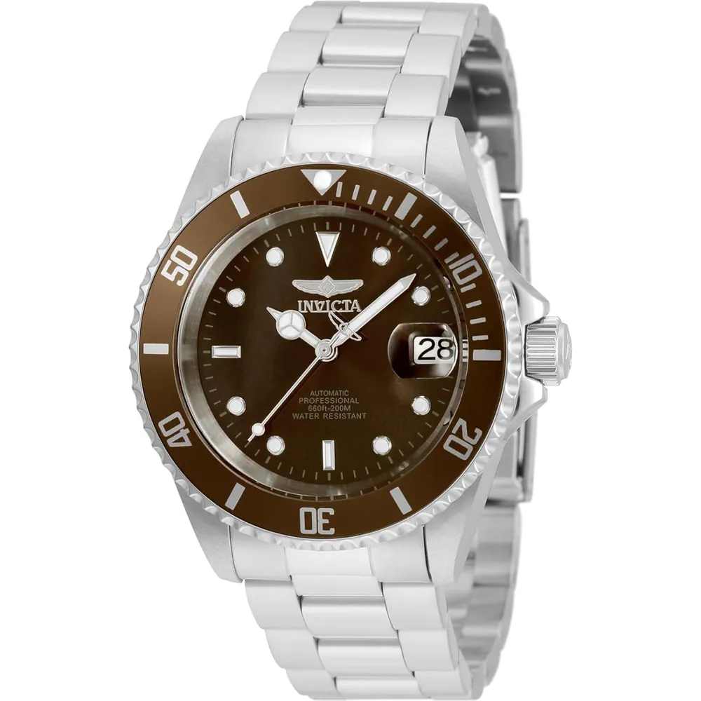 Invicta 35690 reloj automático para hombre Pro Diver | 40 mm - Plata/Marron
