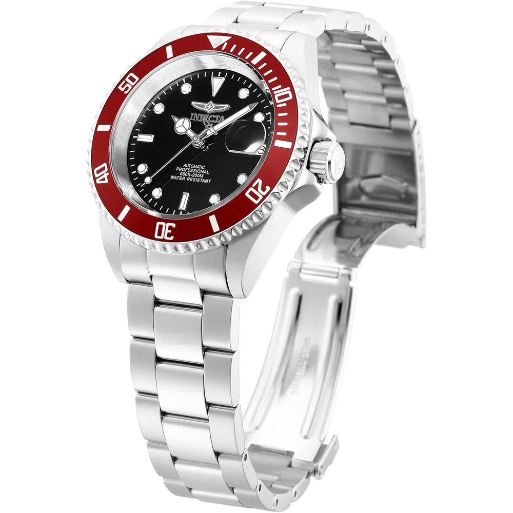 Invicta 35690 reloj automático para hombre Pro Diver | 40 mm - Plata/Rojo