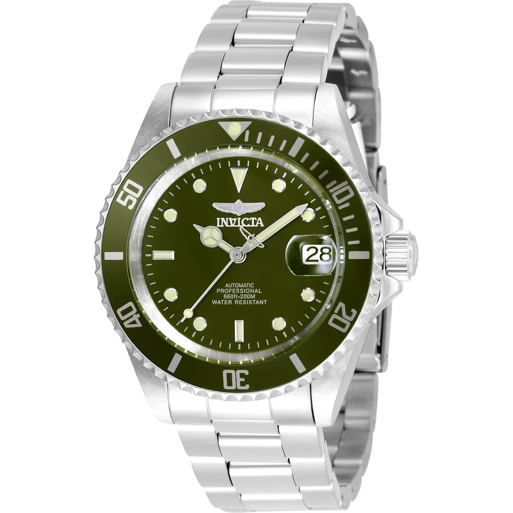 Invicta 35690 reloj automático para hombre Pro Diver | 40 mm - Plata/Oliva