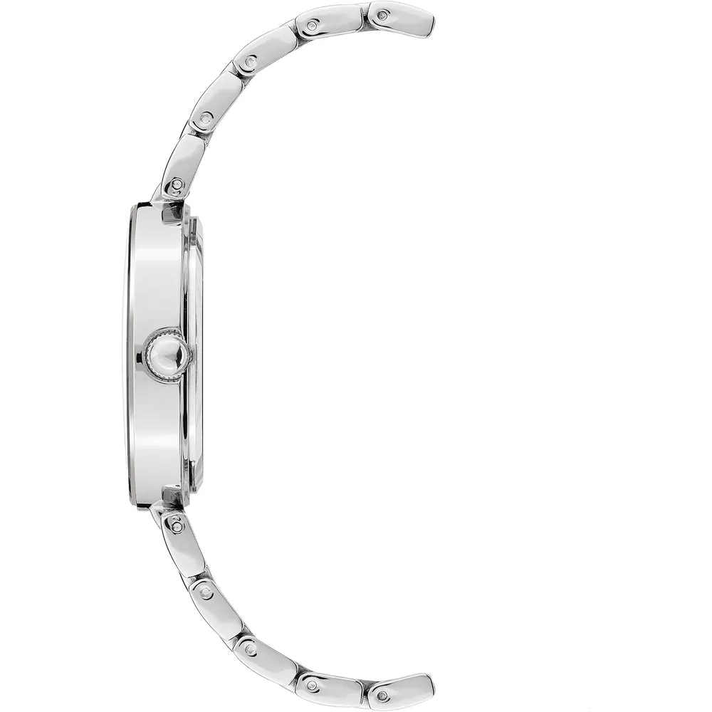 Anne Klein AK/1362GNRG reloj para dama con diamante genuino | 32 mm - Verde/plateado