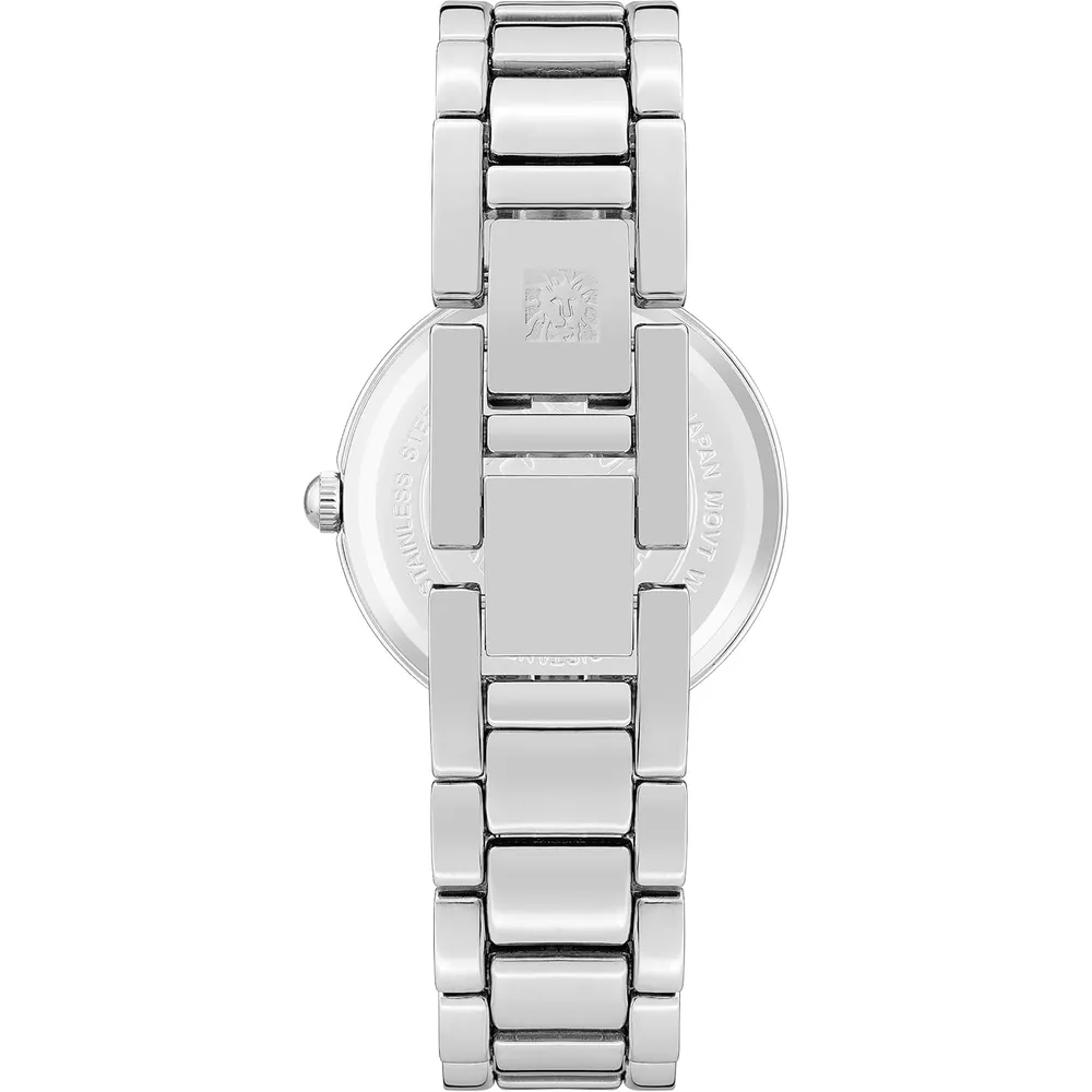 Anne Klein AK/1362GNRG reloj para dama con diamante genuino | 32 mm - Verde/plateado