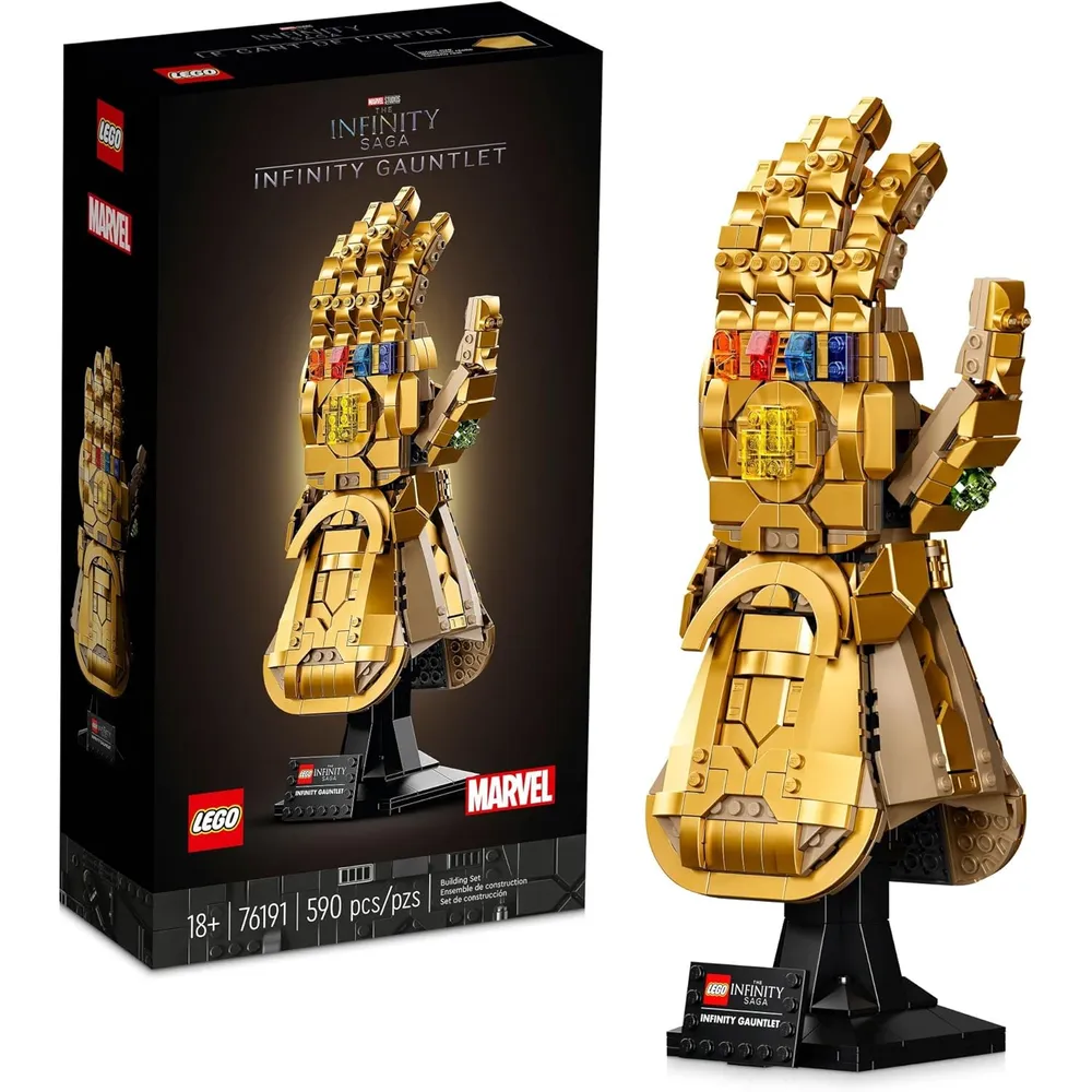 Lego Marvel Guantelete del Infinito set coleccionable con gemas de Thanos