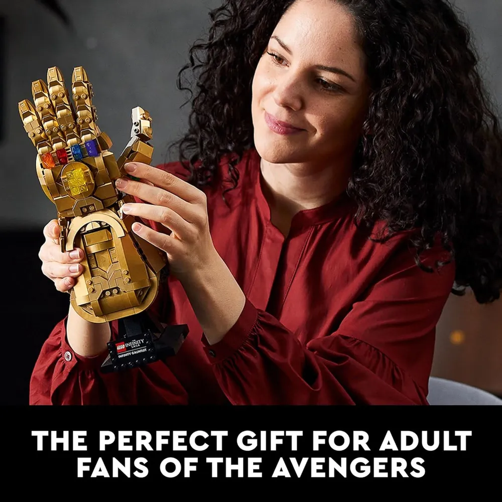 Lego Marvel Guantelete del Infinito set coleccionable con gemas de Thanos