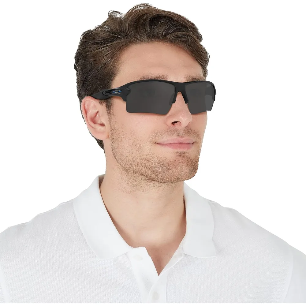 Oakley Flak 2.0 XL OO9188 Gafas de sol para hombre | Matte Black Thin Blue Line / Prizm Black